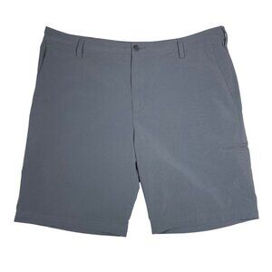 Adidas Mens Gray Golf Shorts Size 38 Stretch Fabric With Pockets For Comfort & S